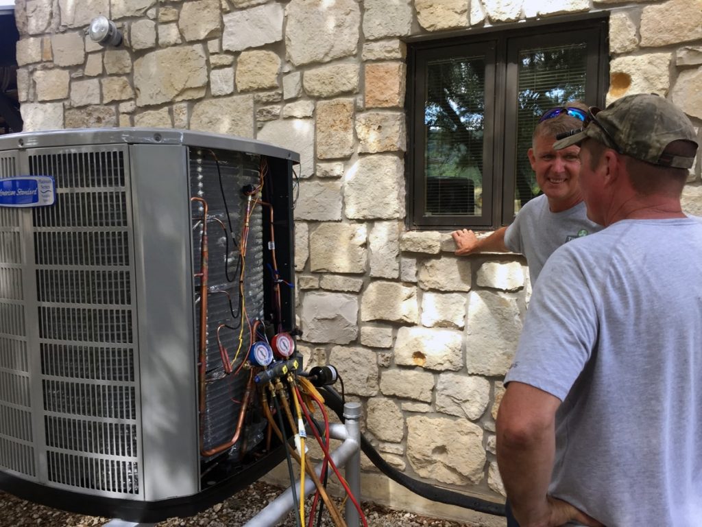 Utopia Air Conditioning Installation - Tim's AC Installing a residential AC unit